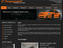 Tablet Screenshot of chappellsportscars.com